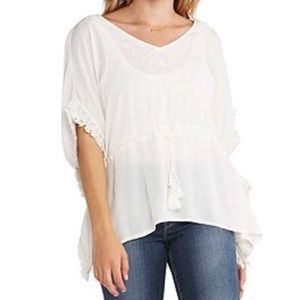 NWT Silver Jeans Tie Waist Blouse Large